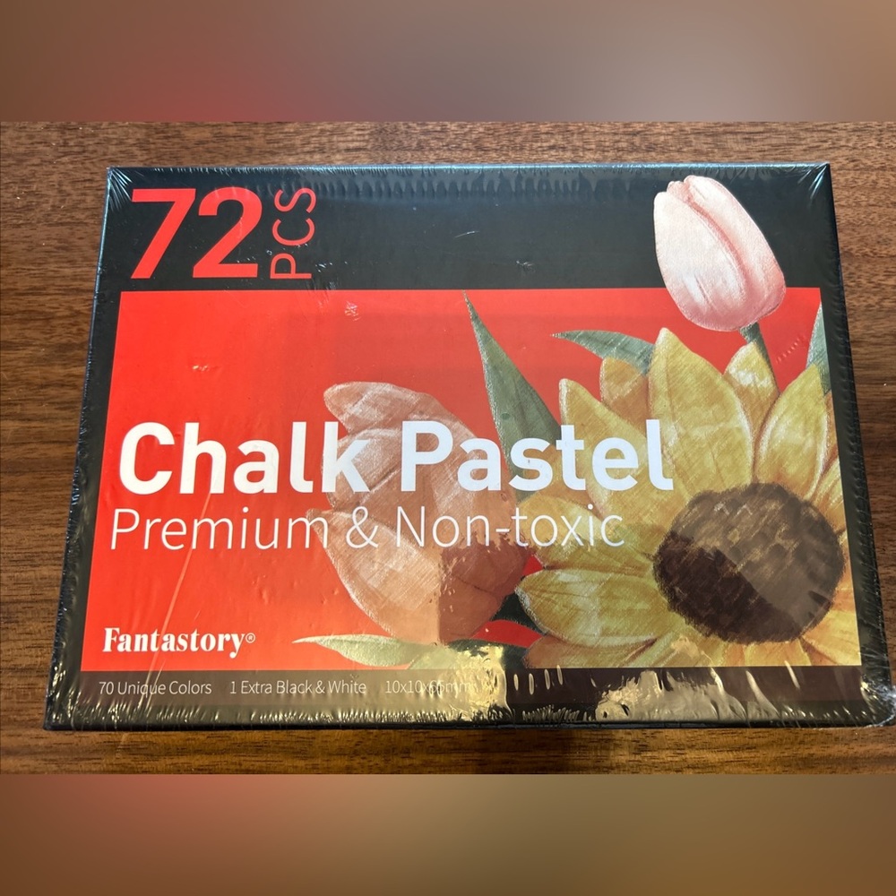 Fantastory Chalk Pastels Set, 72 Pieces Premium Non Toxic New Sealed 10x10x65mm
